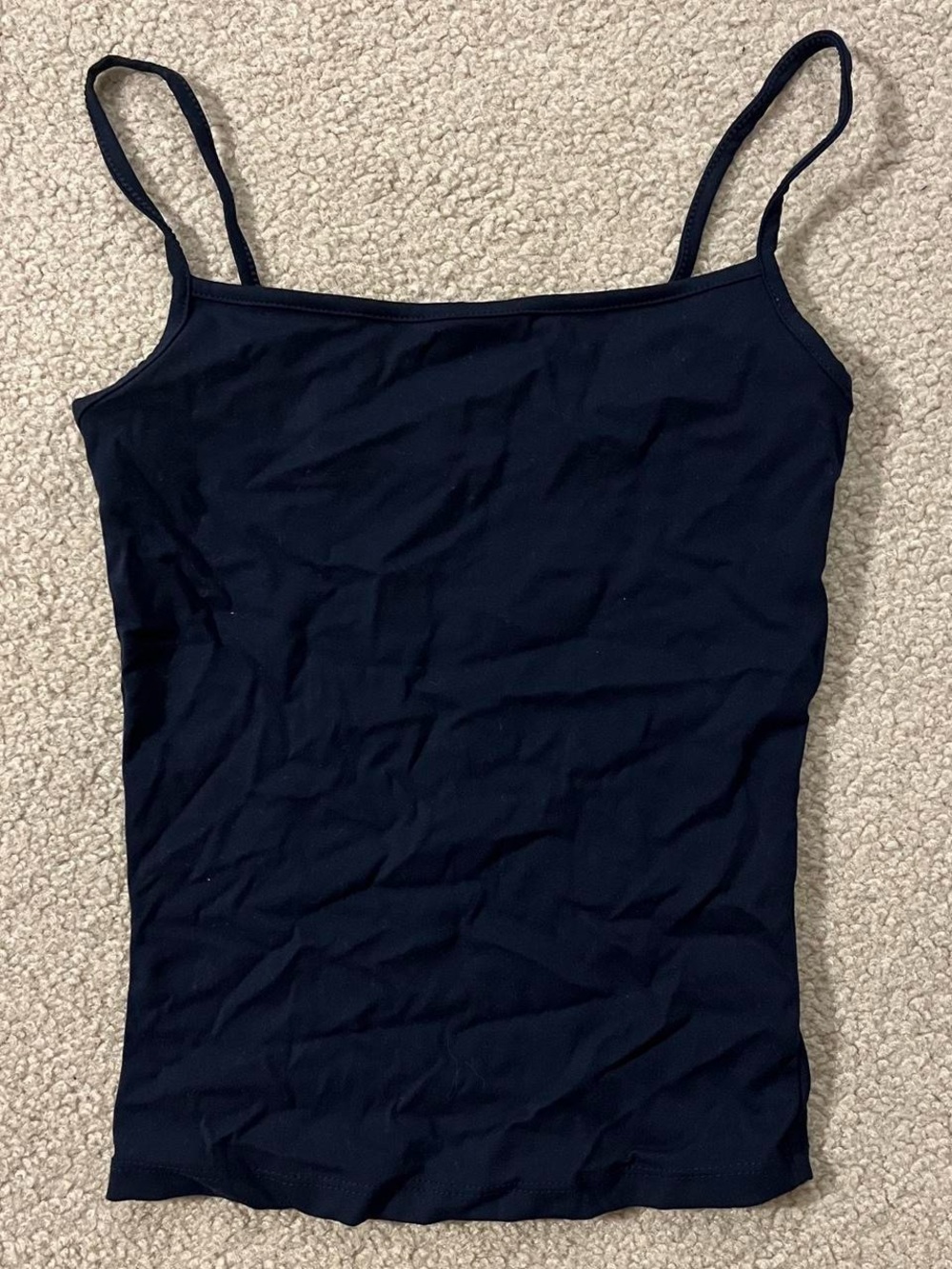 Garage Sleek Scoop Cami Tank Top Navy